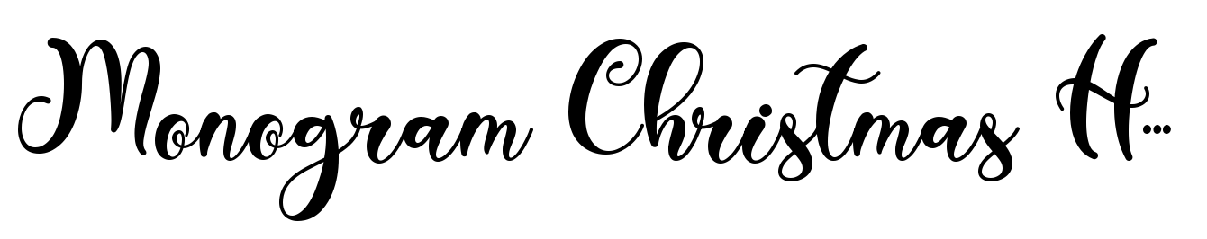 Monogram Christmas Holiday